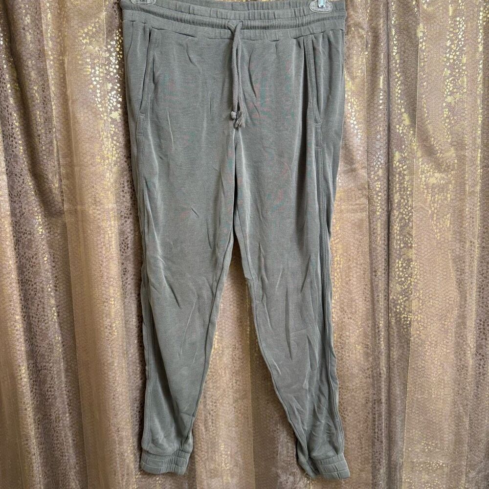 Free People Movement Back Into It Tapered Modal Olive Green Pants M